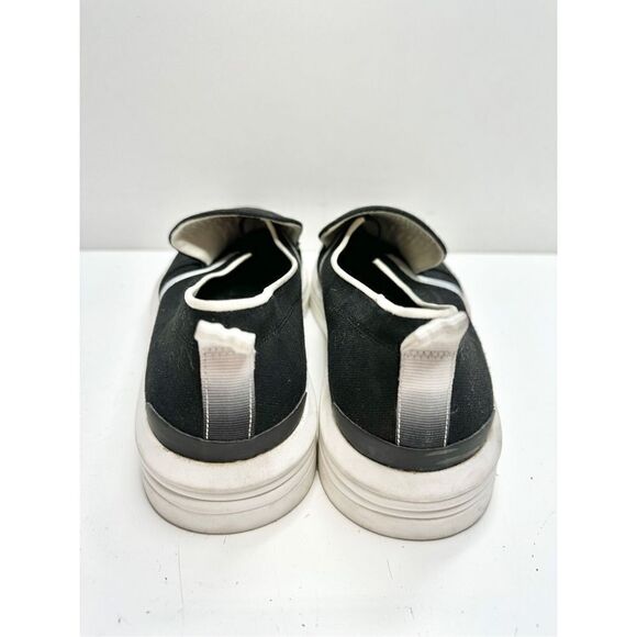 Franco Sarto Sneaker Women’s Size 8.5 Black White Canvas Slip On Style - Picture 6 of 8